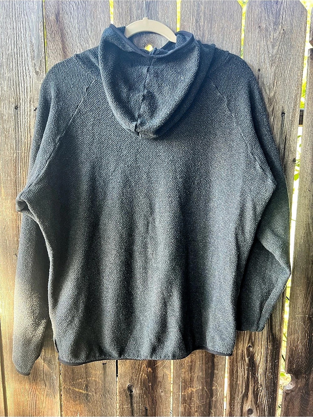 Peter Millar Cowl Neck Sweater Gray & Black Large - Picture 2 of 5